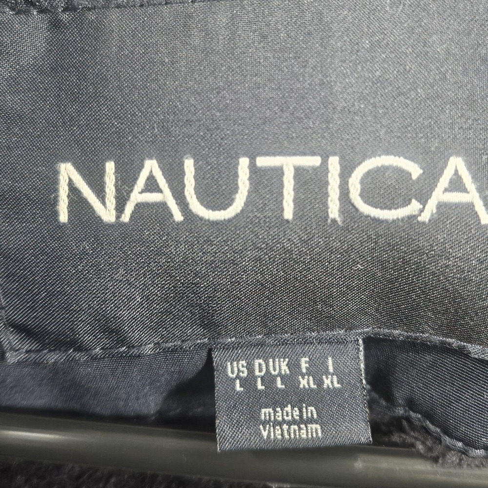 iNautica Women's Size Large Navy Blue Water-resistant Hooded Parka Coat Jacket - Picture 3 of 7